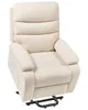 BELIANI Sessel Hellbeige Stoff Elektrisch Verstellbar mit Produktbild-Vorschau 9