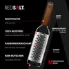Professionelle Edelstahl-Rasp mit Holzgriff für feine Produktbild-Vorschau 2