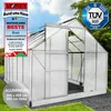 BRAST Gewächshaus Aluminium mit Fundament | 380x250x205cm | Produktbild-Vorschau 1