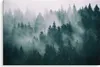 Leinwandbild Canvas Wald im Nebel Bäume Natur Landschaft 3D Produktbild-Vorschau 2