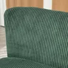 A close-up view of the textured green fabric of a sofa. Anteprima dell’immagine prodotto