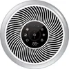 A top-down view of a white air purifier with a black control panel. Produktbild-Vorschau
