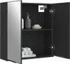 vidaXL Spiegelschrank Schwarz 64x20x67 cm Holzwerkstoff Produktbild-Vorschau 5