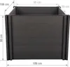 Hochbeet G21 Crop 106 x 106 x 80, WPC, Ebenholz Produktbild-Vorschau 4