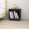 vidaXL Nachttische 2 Stk. Grau 40x30x40 cm Massivholz Produktbild-Vorschau 4