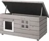 Katzenhaus aus Holz wasserdicht Katzenhütte mit Asphaltdach Produktbild-Vorschau 9