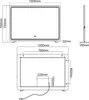 SONNI 100 x 70 x 3,5 cm weiß quadratischer Ankleidespiegel Produktbild-Vorschau 7