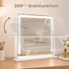 COSTWAY Verlichte make-up spiegel, make-up spiegel 57x48cm Productafbeelding-voorbeeld 5