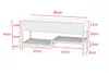 A diagram of a bench with dimensions indicated by red lines and text. Produktbild-Vorschau