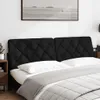 Kopfteil-Kissen Schwarz 180 cm Stoff Produktbild-Vorschau 2