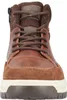 A close-up front view of a brown leather bootie. Anteprima dell’immagine prodotto
