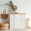 6 Stück Rattan Möbelknöpfe Schrankknöpfe Schränke Produktbild-Vorschau 5