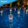 Topool CT705W Plávajúca solárna lampa s dávkovačom chlóru – Náhľad obrázku produktu 4