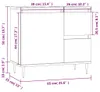 vidaXL Koupelnová skříňka Smoked Oak 65x33x60 cm Materiál Náhled obrázku produktu 7