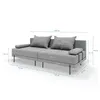 Gartenmöbel set Bahama Dunkelgrau 6 Personen Gartenlounge Produktbild-Vorschau 11