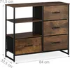 Comodà Relaxdays Industrial, L x P x A: 71,5 x 84 x 32,5 Anteprima dell’immagine prodotto 4