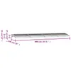 vidaXL Auvent de porte Gris 400x100 cm Polycarbonate Voir les images du produit 8