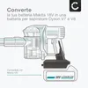 CELLONIC,Con l'adattatore di batterie Makita 18 V a Dyson Anteprima dell’immagine prodotto 3