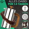 French Press – Edelstahl Kaffeebereiter mit Holzelementen – Produktbild-Vorschau 3
