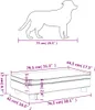 Lettino per cani con estensione crema 100x50x30 cm in Pelle Anteprima dell’immagine prodotto 11