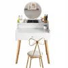 MAKE-UP MÁRNOSŤ SO ZRKADLOM BIELA ŠKANDINÁVSKY LOFT ŠTÝL Náhľad obrázku produktu 1