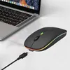 Bezdrátová Myš S Tichým Osvětlením Rgb Bez Kliknutí Náhled obrázku produktu 7