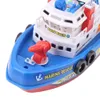 Feuerwehrboot Spielzeug - Wasserspritzendes Schiffsmodell Produktbild-Vorschau 6
