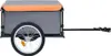 Rimorchio per bicicletta grigio e arancione 65 kg Anteprima dell’immagine prodotto 2