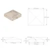 Tappi per pali 6 pz. Piramide in acciaio inox 101 x 101 mm Anteprima dell’immagine prodotto 7