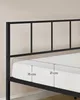 VASAGLE rám dvojlůžka, 140 x 200 cm, kovová postel, s Náhled obrázku produktu 5