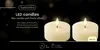 LED Teelichter 7x6cm mit Timer Wachs 2 Stück Creme / Produktbild-Vorschau 2