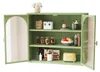 70cm Wandschrank Glas Doppeltür Modern Grün Geflochten Produktbild-Vorschau 7