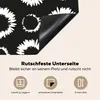 KitchenYeah© Herdabdeckplatte Blumen - Muster - Schwarz , Produktbild-Vorschau 5