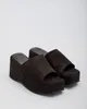 Slip-on Wedge sandalen  suedine Plateau Produktbild-Vorschau 1