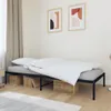 The Living Store Bettgestell Metall Schwarz 100x190 cm Produktbild-Vorschau 1
