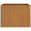 A rectangular planter made of corten steel. Náhled obrázku produktu