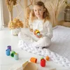 Giocattolo in legno Ulanik Montessori "Arcobaleno: palline Anteprima dell’immagine prodotto 9