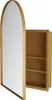 A medicine cabinet with a mirrored door is shown, with the door open to reveal shelves inside. Anteprima dell’immagine prodotto