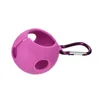 Roter und rosa Silikon-Golfball-Greifer mit Karabiner Produktbild-Vorschau 3