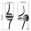 ZMH Wandlampe Innen LED Wandleuchte Schwarz Wand Lampe für Produktbild-Vorschau 2