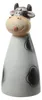 Gartenfigur Kuh - Zaunhocker aus Terrakotta - Tierfigur für Zaun - H: 25cm Produktbild-Vorschau