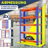 MASKO® - Lot de 2 étagères de rangement robustes, idéales Voir les images du produit 7
