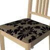 Dekoria Börje Sitzbezug, beige-schwarz, Stuhlbezug Börje Produktbild-Vorschau 2