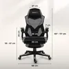 Huzaro Combat 3.1 Grau Gaming Stuhl mit Fußstütze, Produktbild-Vorschau 7