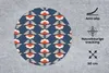 MuchoWow® Mauspad Mousepad Muster - Abstrakt - Blumen 50x50 Produktbild-Vorschau 3