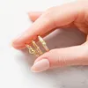 8K Goldring mit Herz und Zirkoniasteinen 333er Gold (Größe: Produktbild-Vorschau 5