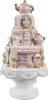 Clayre & Eef Figurka dekoracyjna tort Ø 13x27 cm różowy Podgląd zdjęcia produktu 1