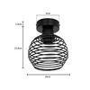 ZMH 2ER-Deckenlampe Vintage Schwarz E27 Lampenfassung Produktbild-Vorschau 3
