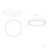 LED-Deckenleuchte 24W Rund Metall Ø400 mm CCT Wählbar Iris Produktbild-Vorschau 8