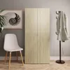 vidaXL Szafka na buty dąb sonoma 80x35,5x180 cm Materiał Podgląd zdjęcia produktu 2